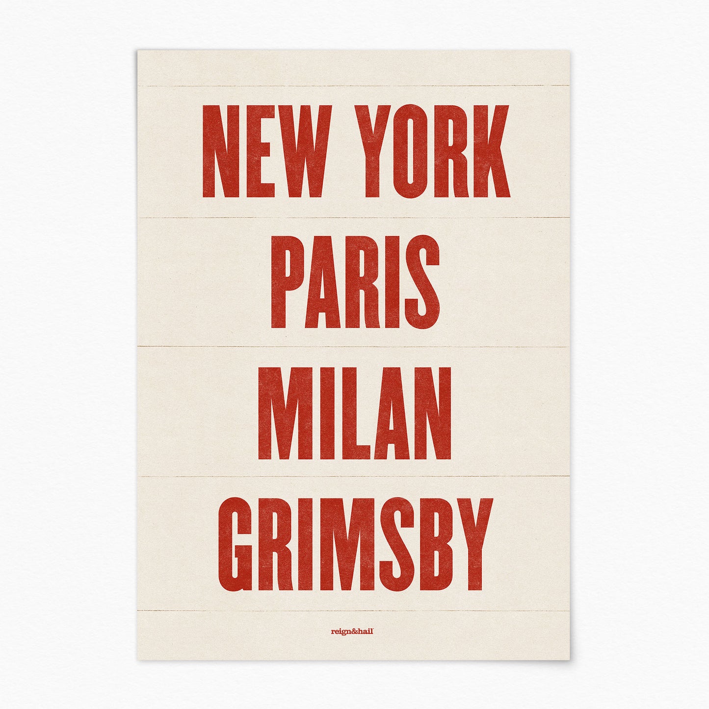 Custom Hometown Print
