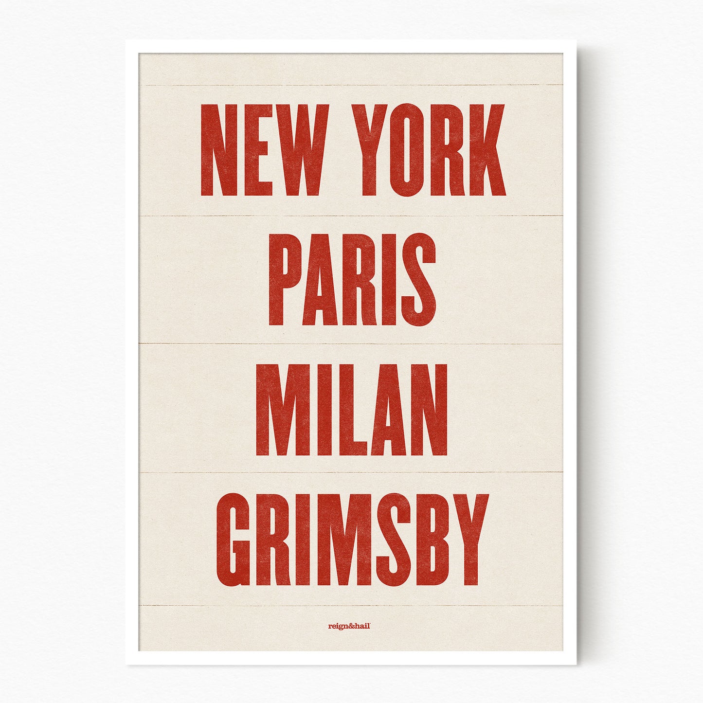 Custom Hometown Print