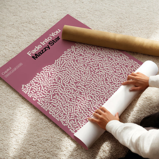 Custom Song Lyric Print