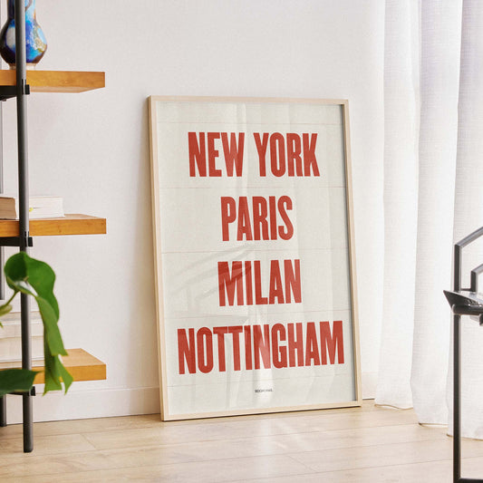 Custom Hometown Print