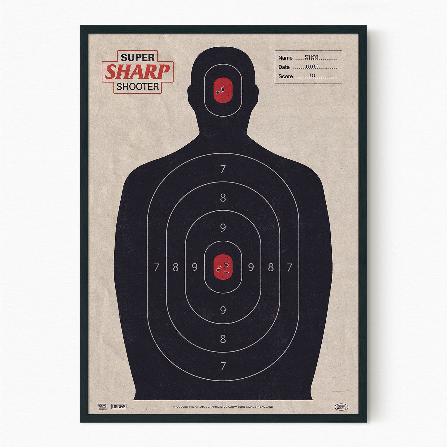 SUPER SHARP SHOOTER JUNGLE DRUM AND BASS POSTER
