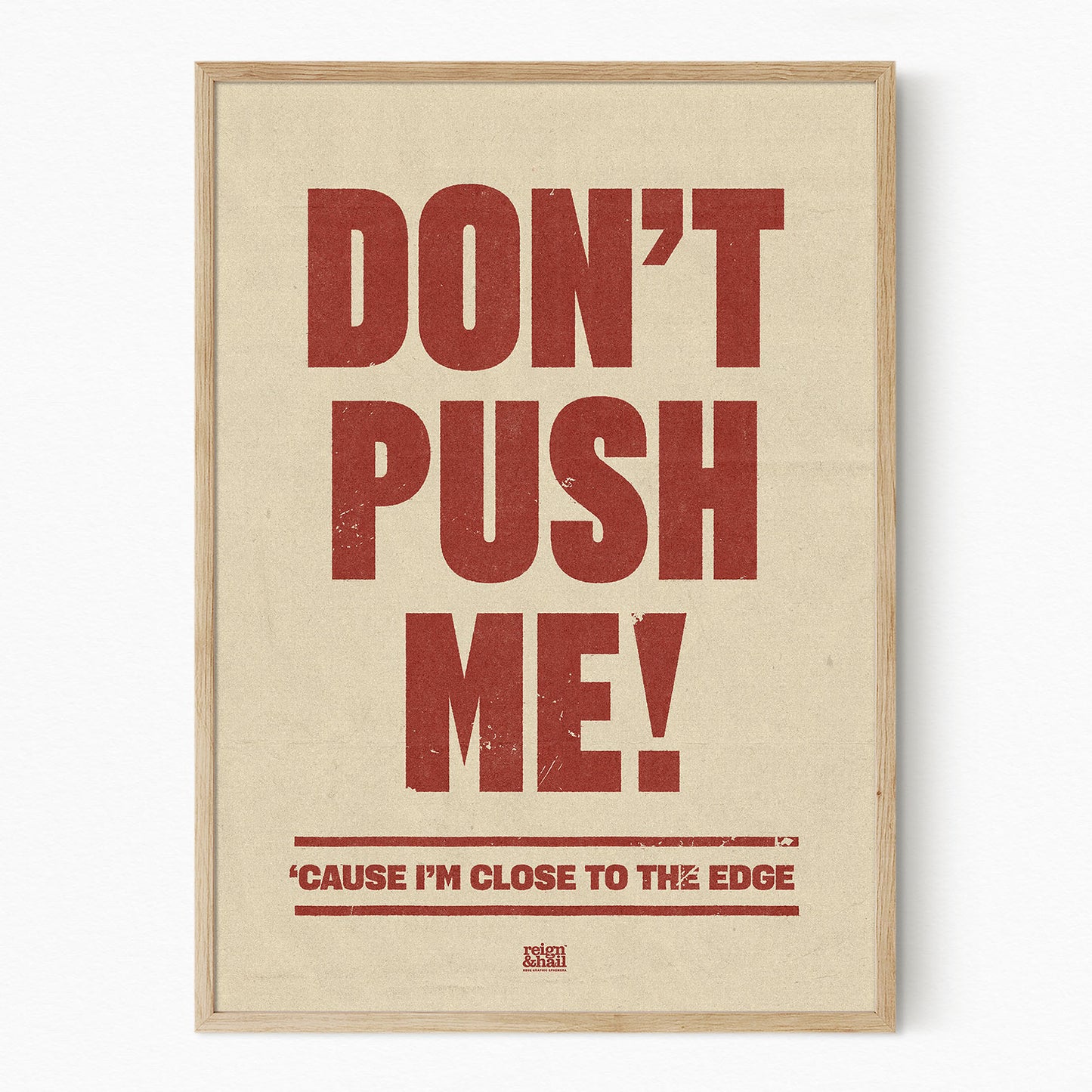 Don't Push Me