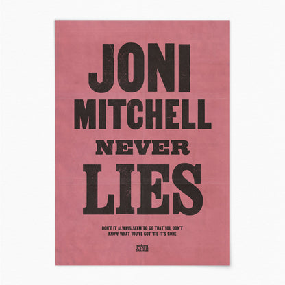 Joni Mitchell Never Lies