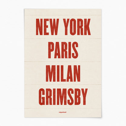 Custom Hometown Print