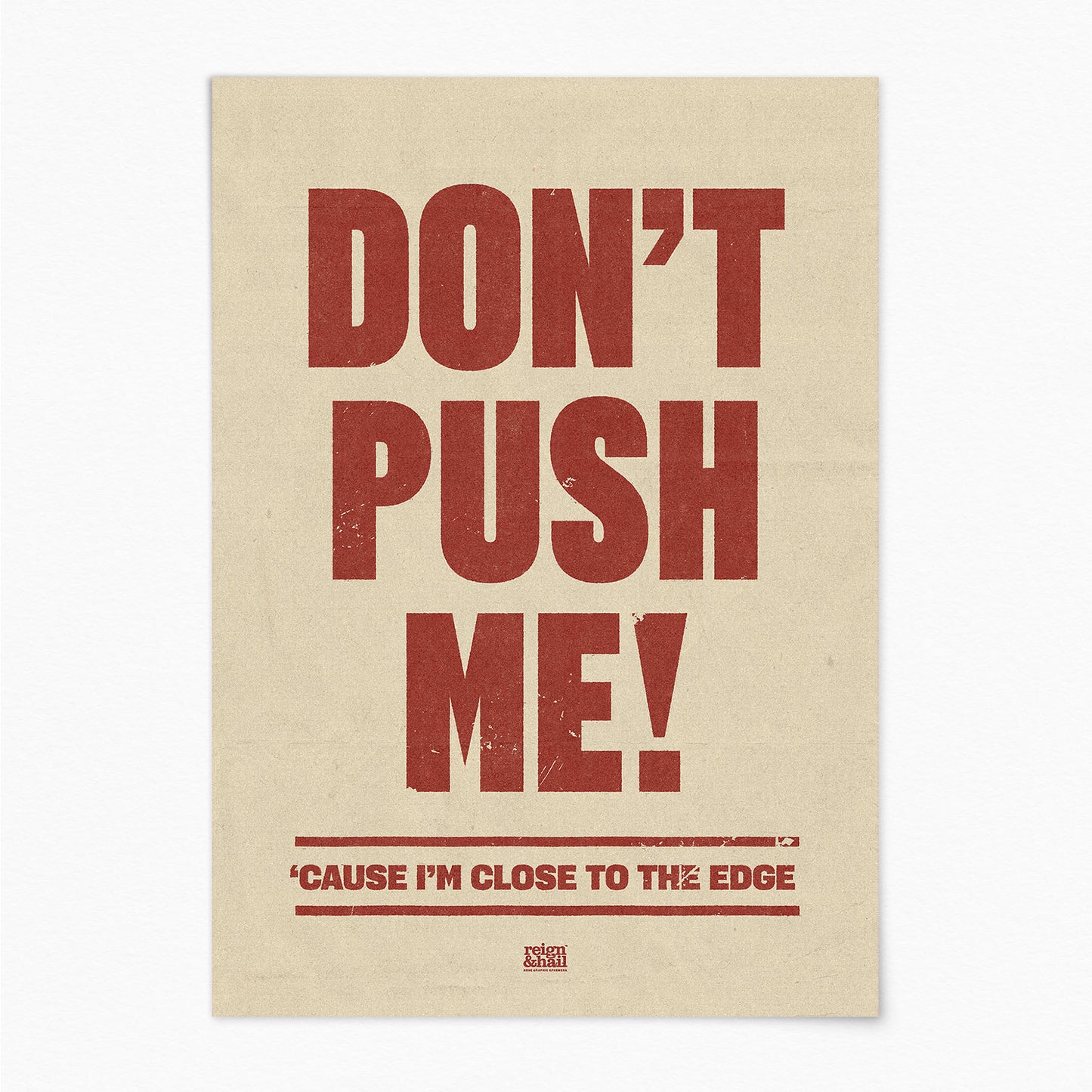 Don't Push Me