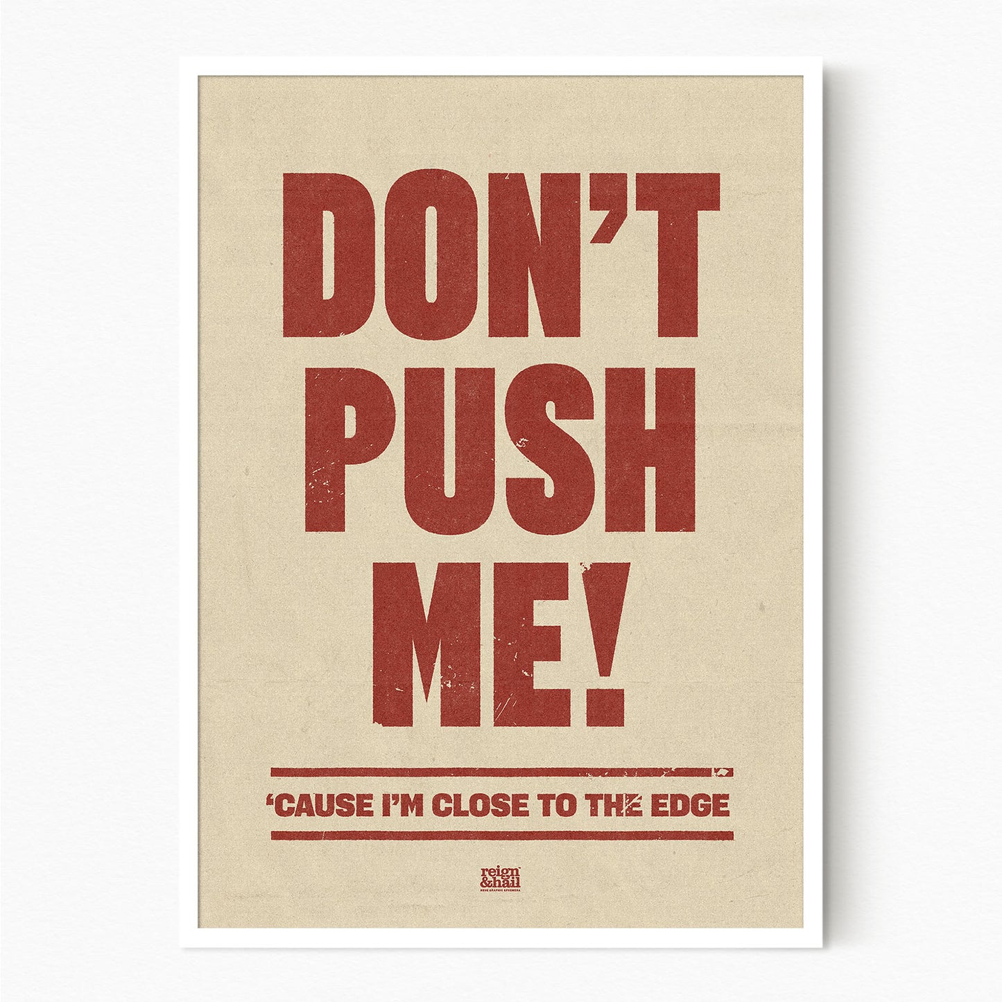 Don't Push Me